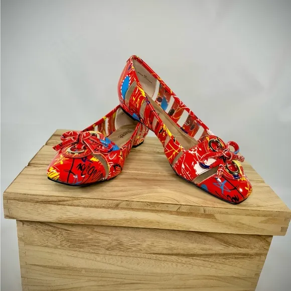 J. Renee EDIE Graffitti Multi Colored Flats