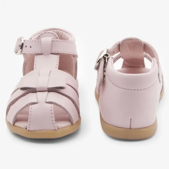 Jacadi Baby Girl Pink Leather Sandals - Size 7.5 (US) / 24 (EU)