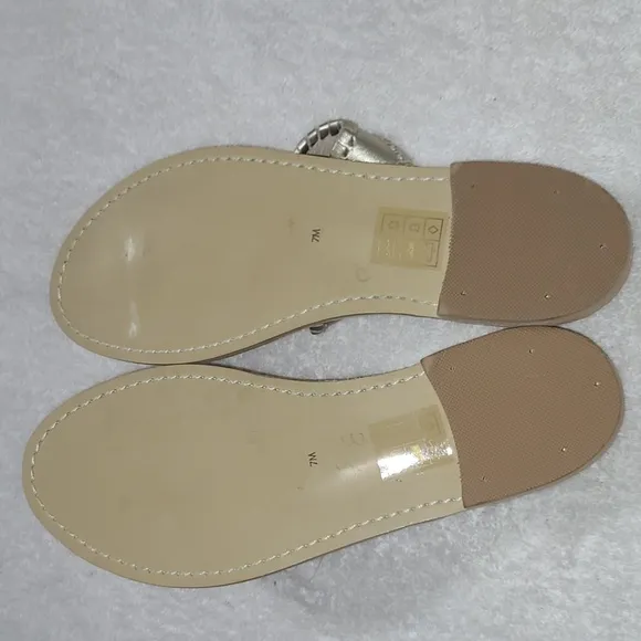 Jack Rogers Jackie Matte Gold Sandals Size 7