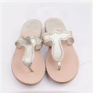 Jack Rogers Jackie Matte Gold Sandals Size 7
