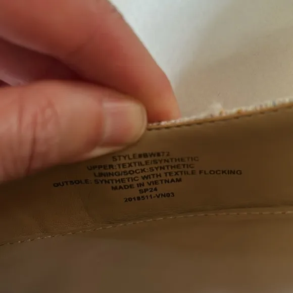 J.Crew Tweed slingbacks flats with cap toe 9 women’s cream neutral classic