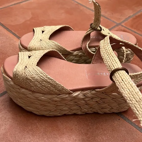 Jeffrey Campbell Straw Espadrilles Sz 39