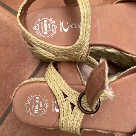 Jeffrey Campbell Straw Espadrilles Sz 39
