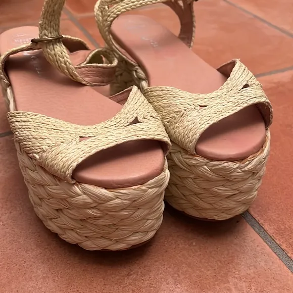 Jeffrey Campbell Straw Espadrilles Sz 39