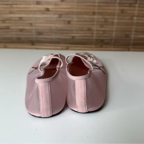Jeffrey Campbell Swan Flower Mesh Flats Pink 7