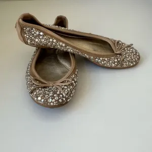 Jimmy Choo Crystal Embellished Ballet Flats. Excellent Condition. Size 6.5