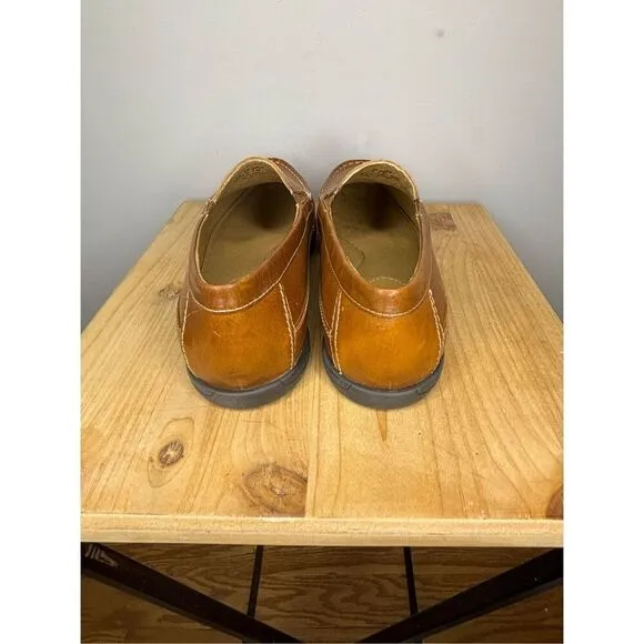 Johnston &amp; Murphy Boys BK Lock-in Venetian Leather Loafers Tan Size 7M