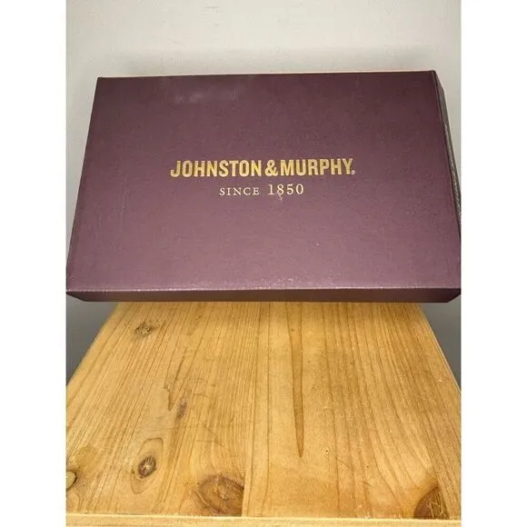 Johnston &amp; Murphy Boys BK Lock-in Venetian Leather Loafers Tan Size 7M