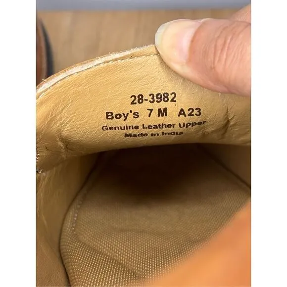 Johnston &amp; Murphy Boys BK Lock-in Venetian Leather Loafers Tan Size 7M