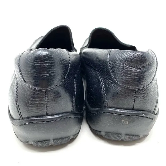Johnston &amp; Murphy Crawford Venetian Loafer Black Tumbled FG Leather EEE WIDTH