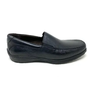 Johnston &amp; Murphy Crawford Venetian Loafer Black Tumbled FG Leather EEE WIDTH