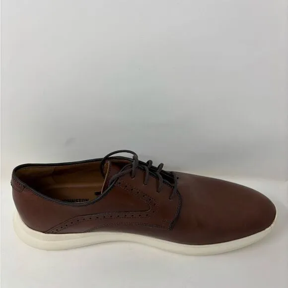 Johnston &amp; Murphy Holden Plain Toe Men's 9 Tan Oiled Full Grain‎ Comfort Loafer
