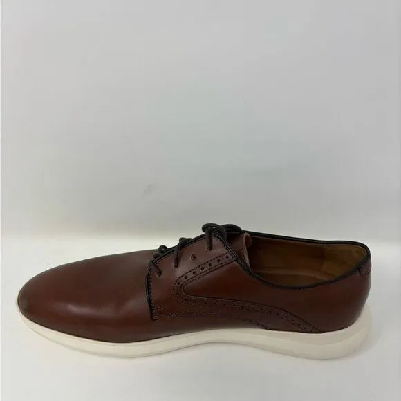 Johnston &amp; Murphy Holden Plain Toe Men's 9 Tan Oiled Full Grain‎ Comfort Loafer