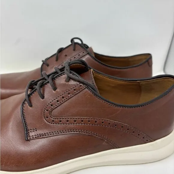 Johnston &amp; Murphy Holden Plain Toe Men's 9 Tan Oiled Full Grain‎ Comfort Loafer