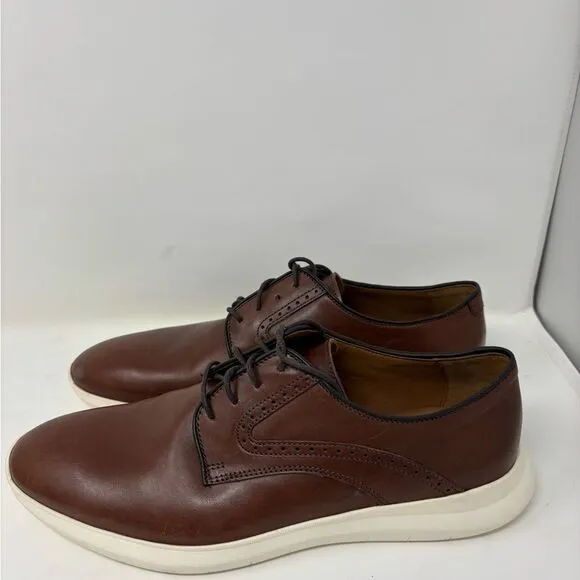 Johnston &amp; Murphy Holden Plain Toe Men's 9 Tan Oiled Full Grain‎ Comfort Loafer
