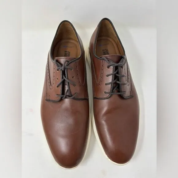 Johnston &amp; Murphy Holden Plain Toe Men's 9 Tan Oiled Full Grain‎ Comfort Loafer