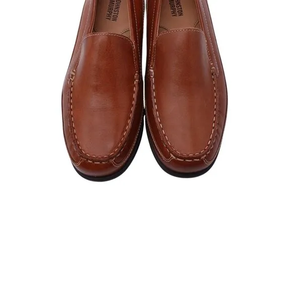 Johnston &amp; Murphy Locklin Venetian Loafers Boys Sz 5M Brown Leather Slip On