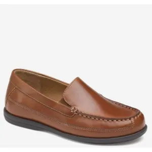 Johnston &amp; Murphy Locklin Venetian Loafers Boys Sz 5M Brown Leather Slip On