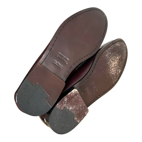 Johnston &amp; Murphy Men’s 13 M Maroon Slip On Loafers Tassel Leather Pre Flexed