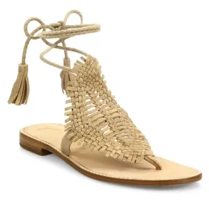 Joie Kacia huarache tan suede lace up sandals