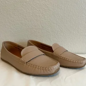 Joie Women’s Soft Leather Neutral Vintage Inspired Slip-on Loafers, Size 9