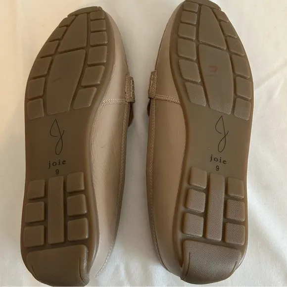 Joie Women’s Soft Leather Neutral Vintage Inspired Slip-on Loafers, Size 9