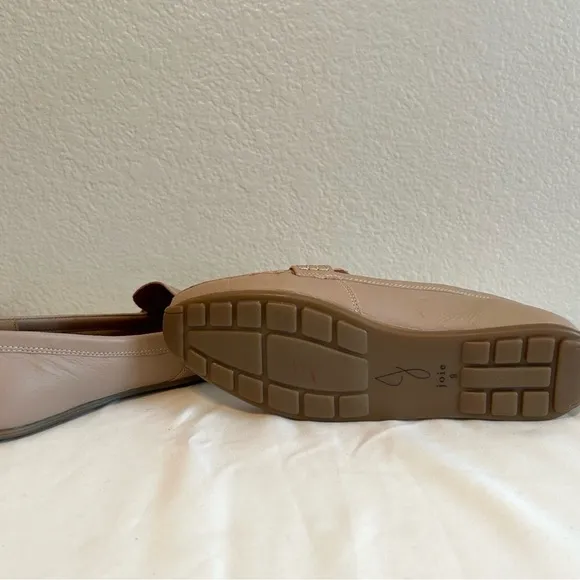 Joie Women’s Soft Leather Neutral Vintage Inspired Slip-on Loafers, Size 9