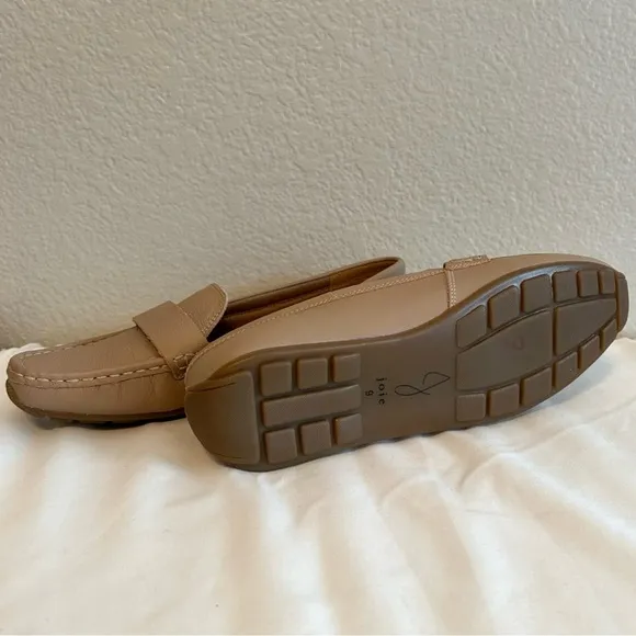 Joie Women’s Soft Leather Neutral Vintage Inspired Slip-on Loafers, Size 9