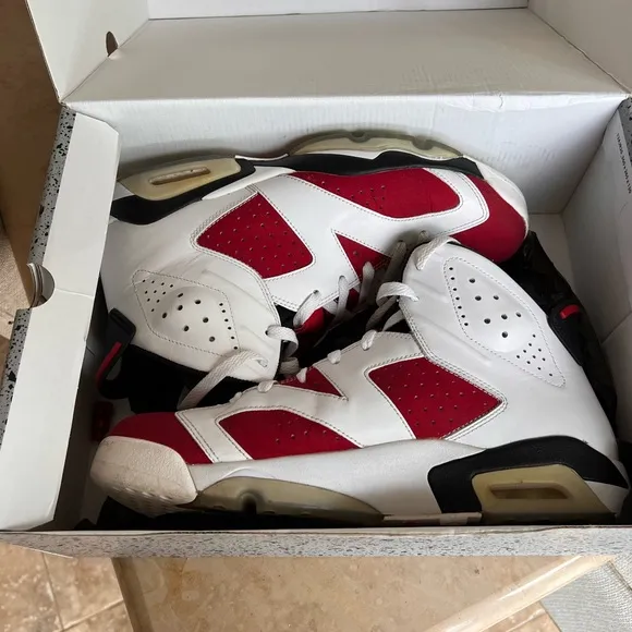 Jordan 6 Carmines: 2014 edition