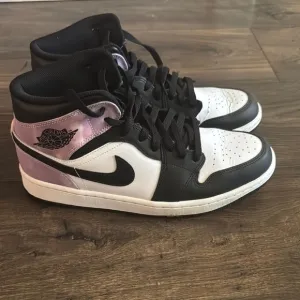 Jordan Black and White Sneakers with Iconic Swoosh