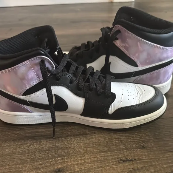 Jordan Black and White Sneakers with Iconic Swoosh