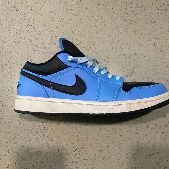 Jordan Blue and Black Sneakers Classic Silhouette