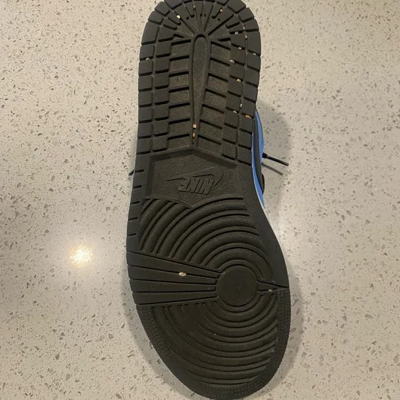 Jordan Blue and Black Sneakers Classic Silhouette
