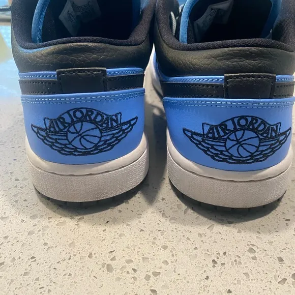 Jordan Blue and Black Sneakers Classic Silhouette