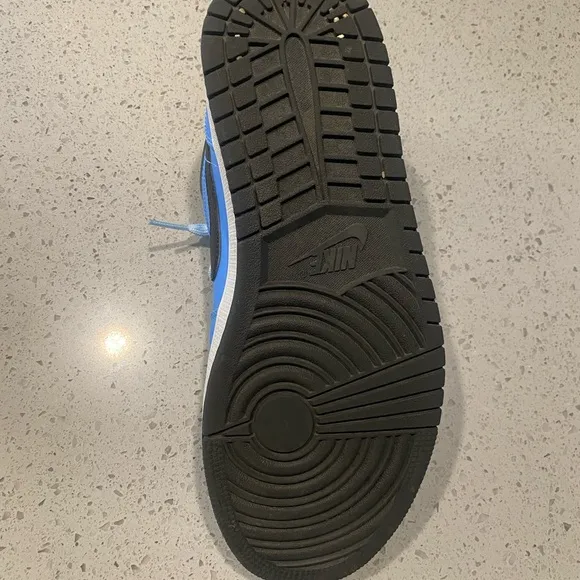 Jordan Blue and Black Sneakers Classic Silhouette