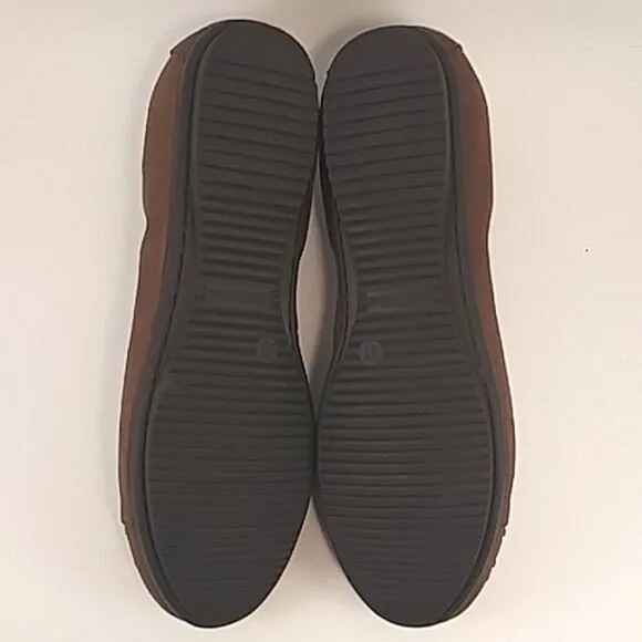 Josef Seibel Ballet Flats Suede Leather Cap Toe Studded Brown EUR 37