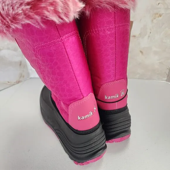 Kamik Boots Children Snow Gypsy in Fuscia Size 5 NWT