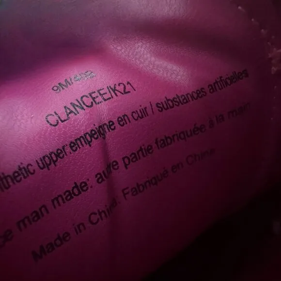 KARL LAGERFELD Clancee Hot Pink Slip On Embroidered Sunglasses Sneakers Womens 9