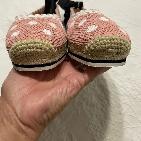 Kate Spade Knottingham Knit Espadrille in Flirty Rose/Optic White Size 6.5B