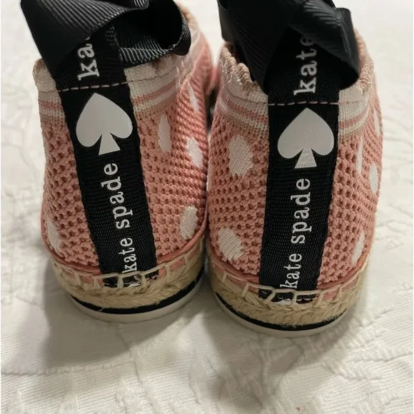 Kate Spade Knottingham Knit Espadrille in Flirty Rose/Optic White Size 6.5B