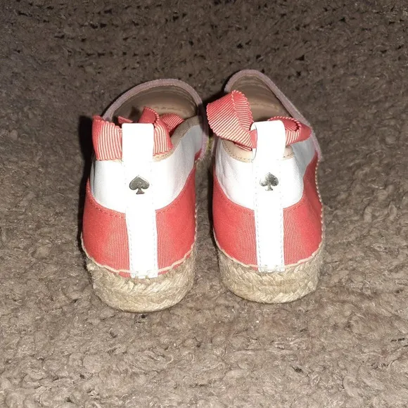 KATE SPADE-Leena-Rainbow-Leather/Ribbon Lace up Espadrilles
