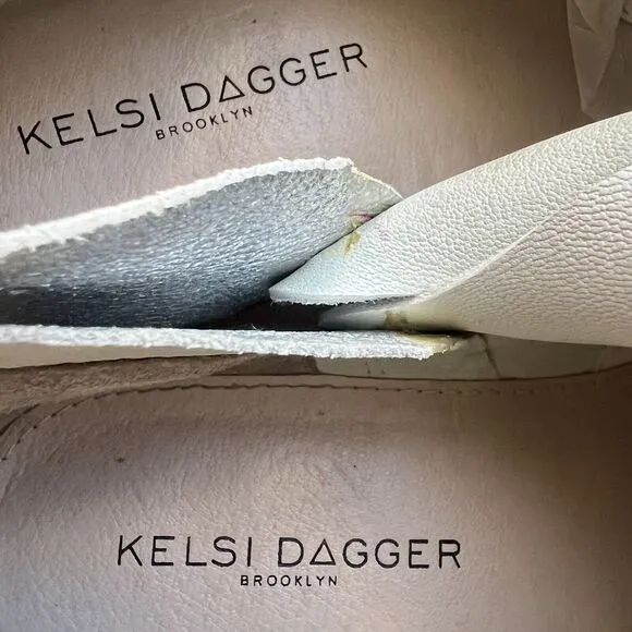 Kelsi Dagger Brooklyn Kenmare Silver Metallic Ankle Bootie Western Women's 8.5