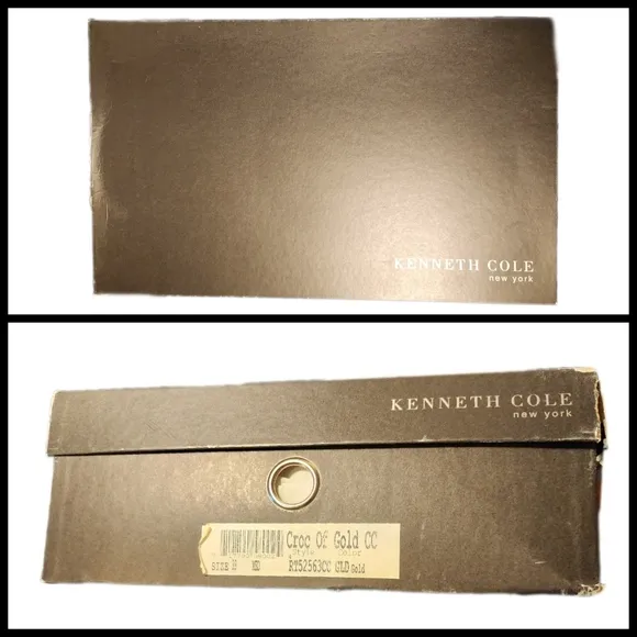 Kenneth Cole New York Croc-of-Gold Embossed Leather Boots