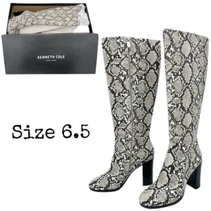 Kenneth Cole New York Womens Justin Knee-High Boots Multi 6.5 Medium NIB
