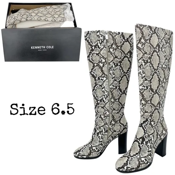 Kenneth Cole New York Womens Justin Knee-High Boots Multi 6.5 Medium NIB
