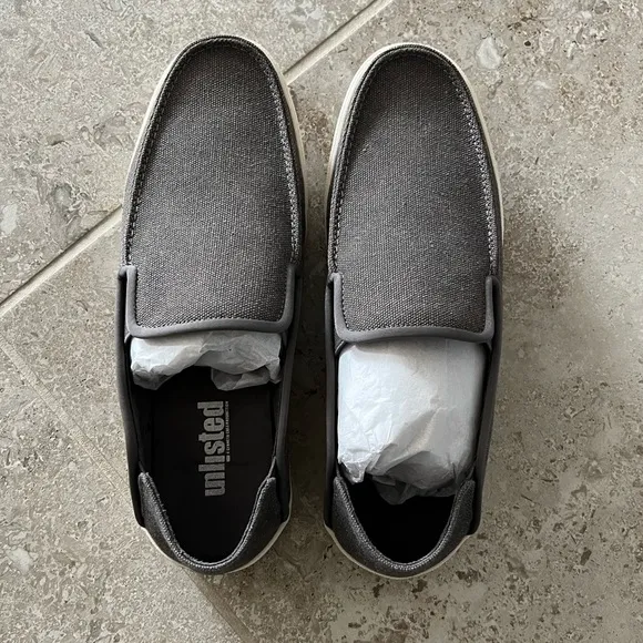 Kenneth Cole Un-Anchor CB Grey Loafers Shoes Size EU 42, US 9, UK 8.5 New in Box