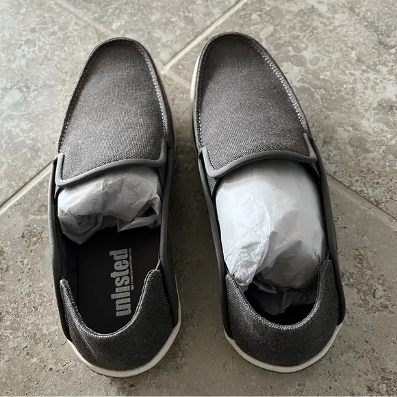 Kenneth Cole Un-Anchor CB Grey Loafers Shoes Size EU 42, US 9, UK 8.5 New in Box