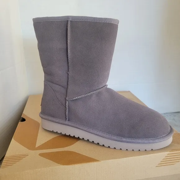 KOOLABURRA BY UGG KOOLA SHORT RABBIT GREY BOOTS - WOMEN'S