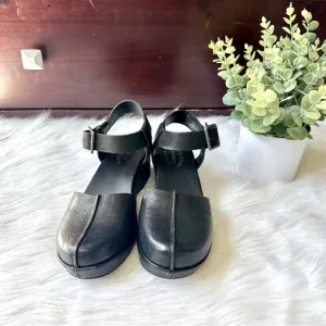 Kork-Ease Camberg Mary Jane Sling Back Platform Black Sandal Size 7M