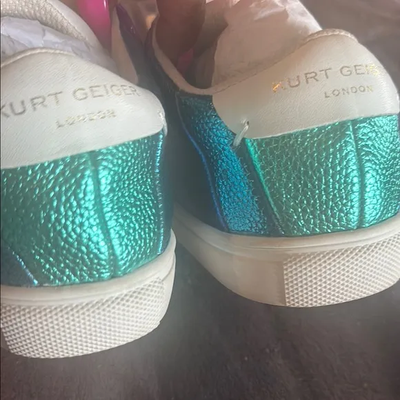 Kurt Geiger London Teal and Blue Sneakers, never worn great condition